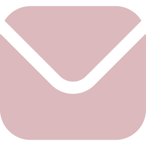 Simplified illustration of a pink envelope with a black flap.