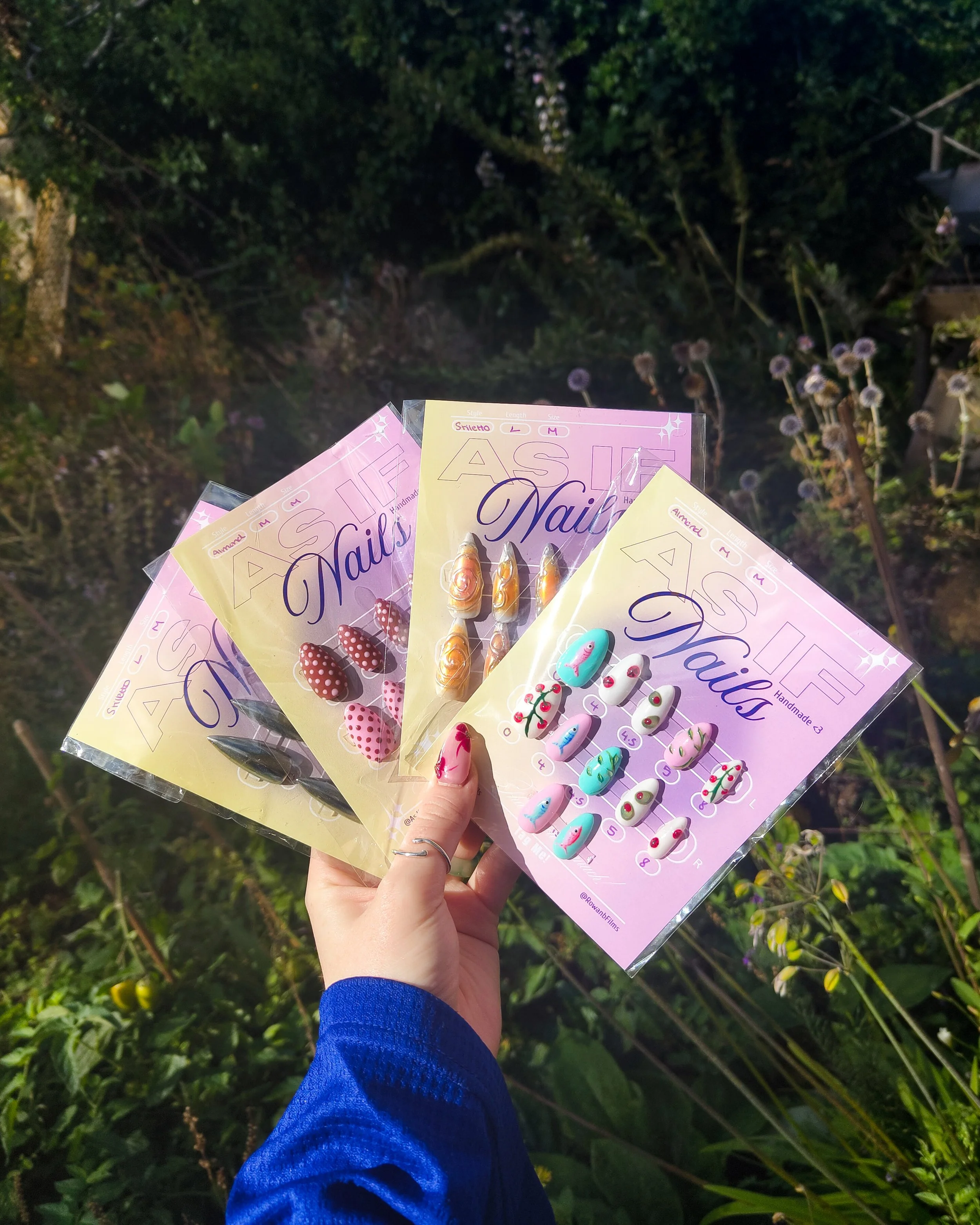 luxury handmade press on nails Scotland