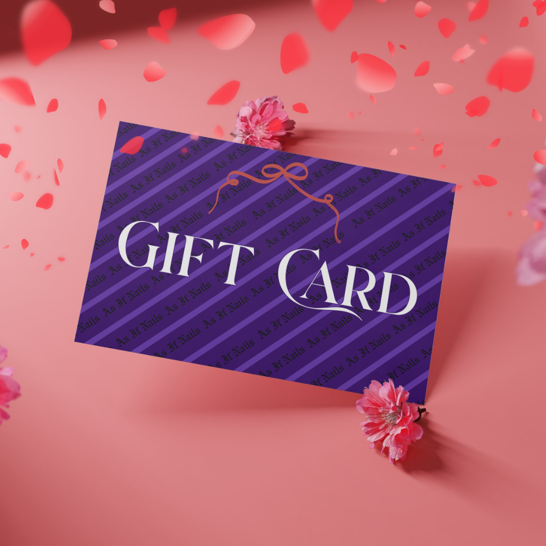 Luxury press on nails gift card handmade Scotland valentine girlfriend queer drag nail gift