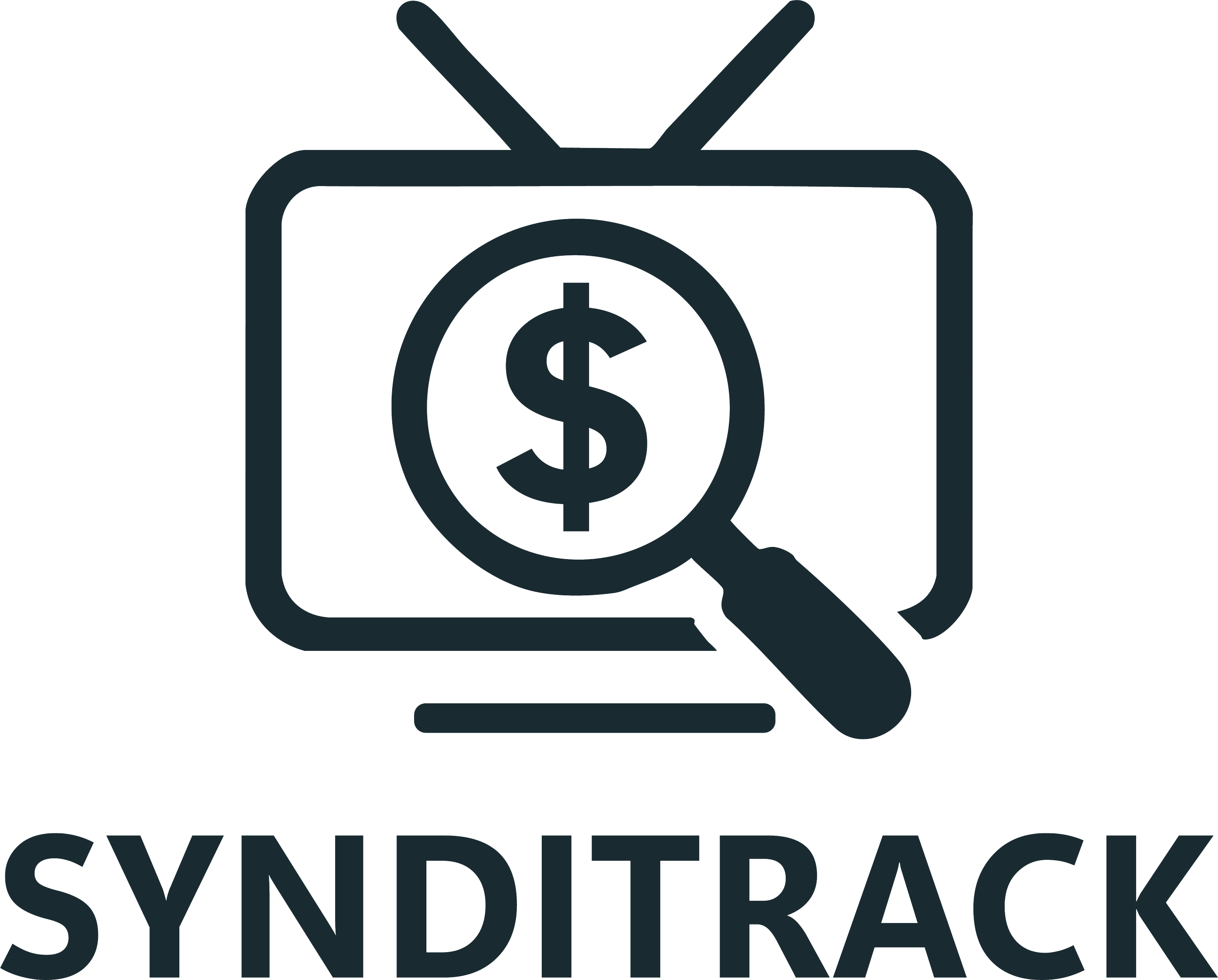 Logo with a computer monitor displaying a dollar sign and an antenna, and the words "CYNDITECH SYSTEMS" below.