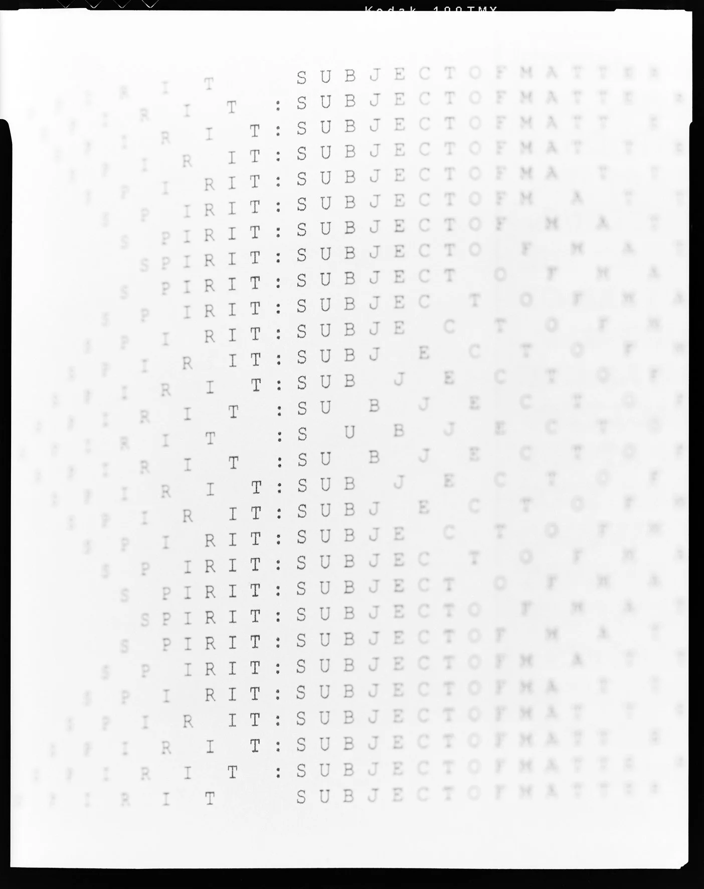 'Spirit Subject of Matter'  2025