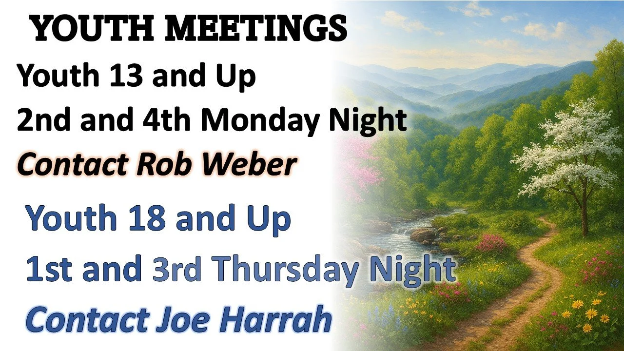 Monthly Youth Meeting 18 and Up