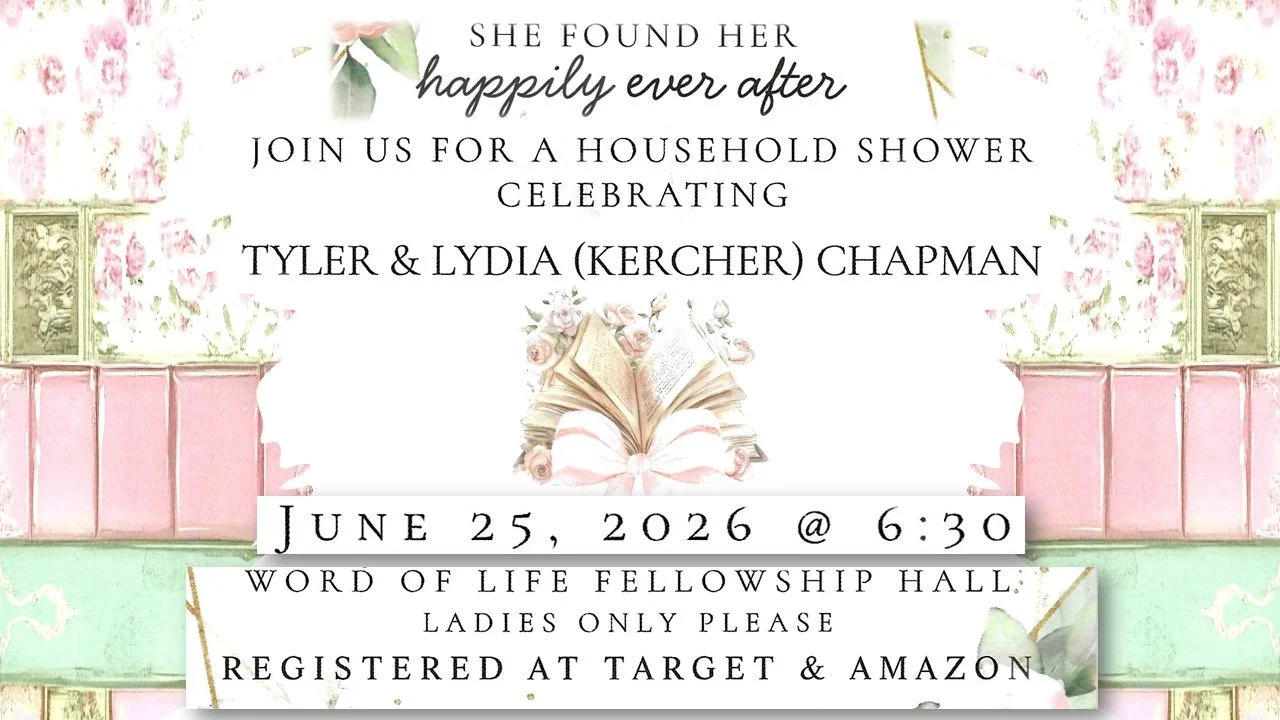 Household Shower: Tyler & Lydia Chapman