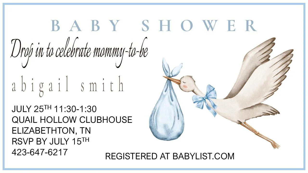 BABY SHOWER: ABIGAIL SMITH
