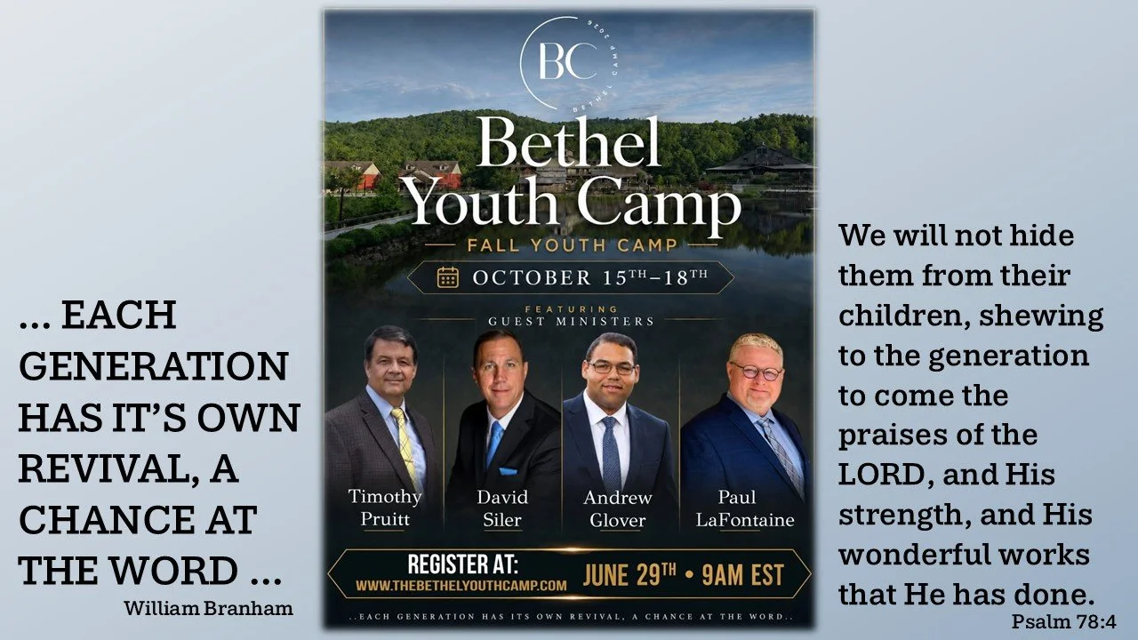 Bethel Youth Camp Registration