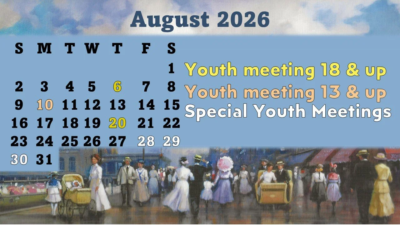 August Calendar - Churchwide Events