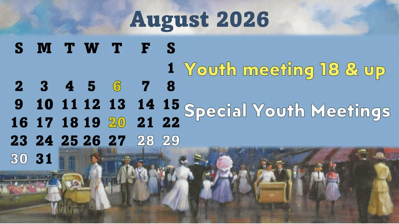 August Calendar - Churchwide Events