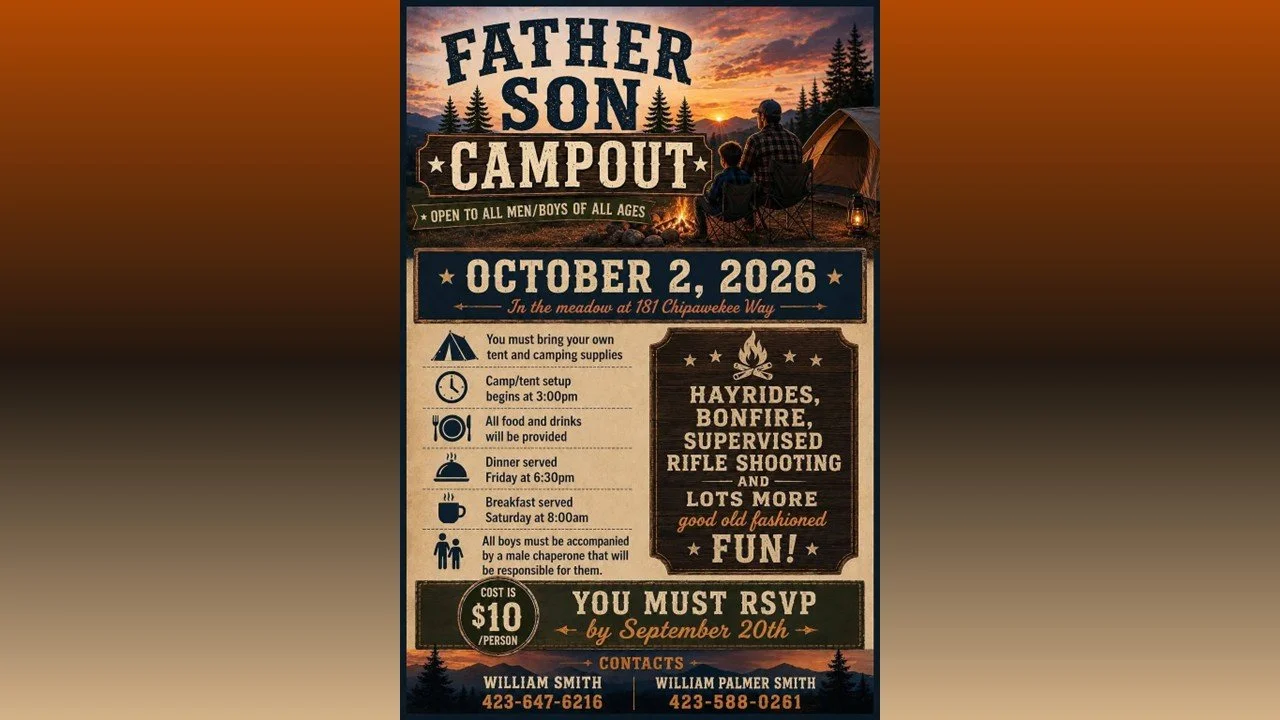 Event: Father Son Campout, Elizabethton TN