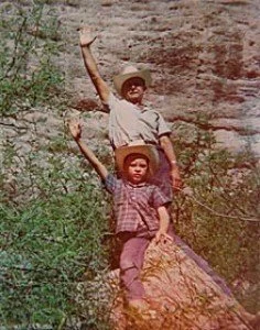 Brother Branham and His Son Joesph