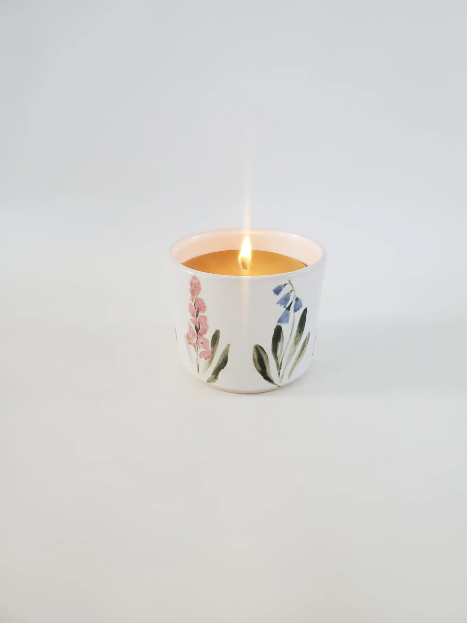 Ceramic Beeswax Candle