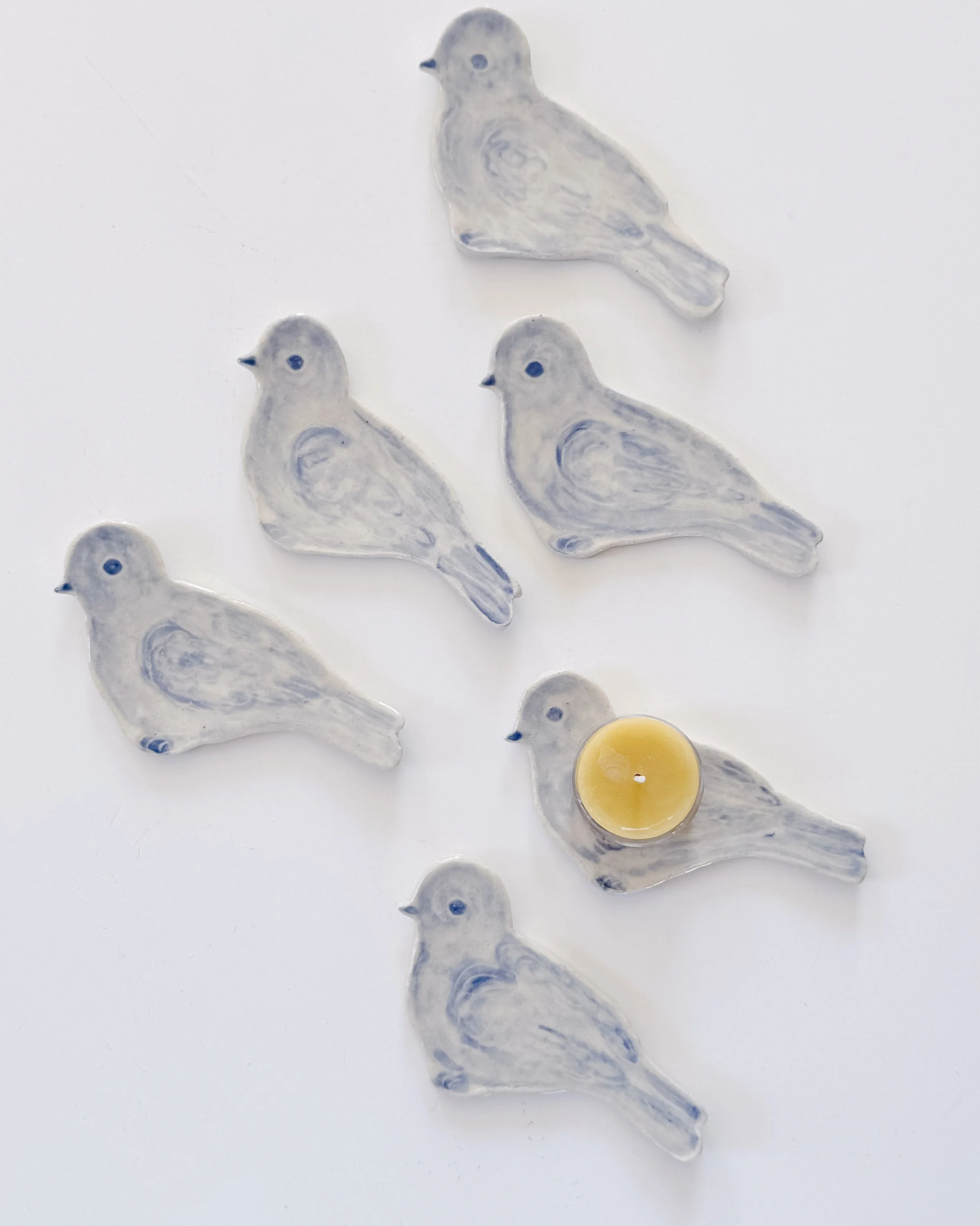Songbird Ceramic Tealight Holder
