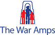 The War Amps logo, featuring a stylized illustration of 3 silhouettes in a red, white, and blue color scheme with the text 'The War Amps' underneath.