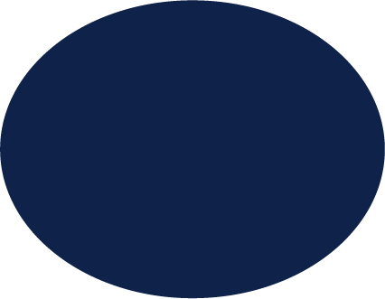 A dark blue circle with a smaller, irregularly shaped yellowish-green object inside it.