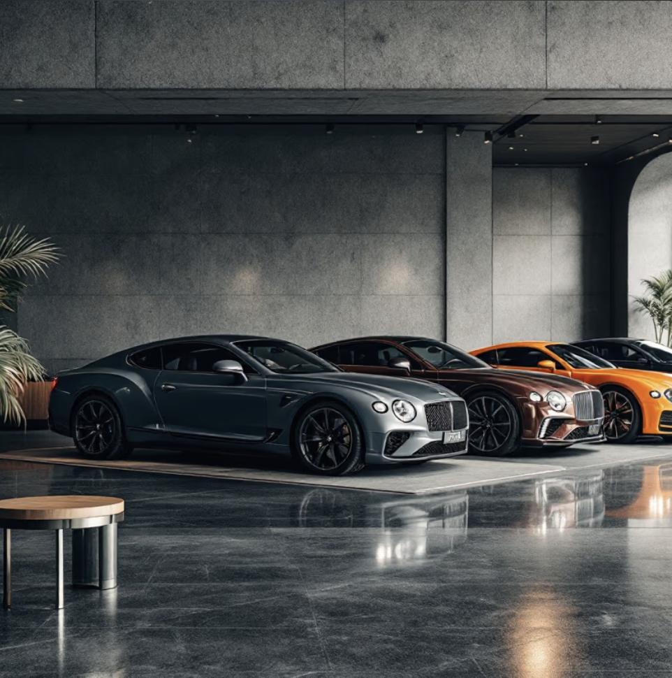 Secure indoor vehicle storage with luxury cars parked inside a private garage condo unit.