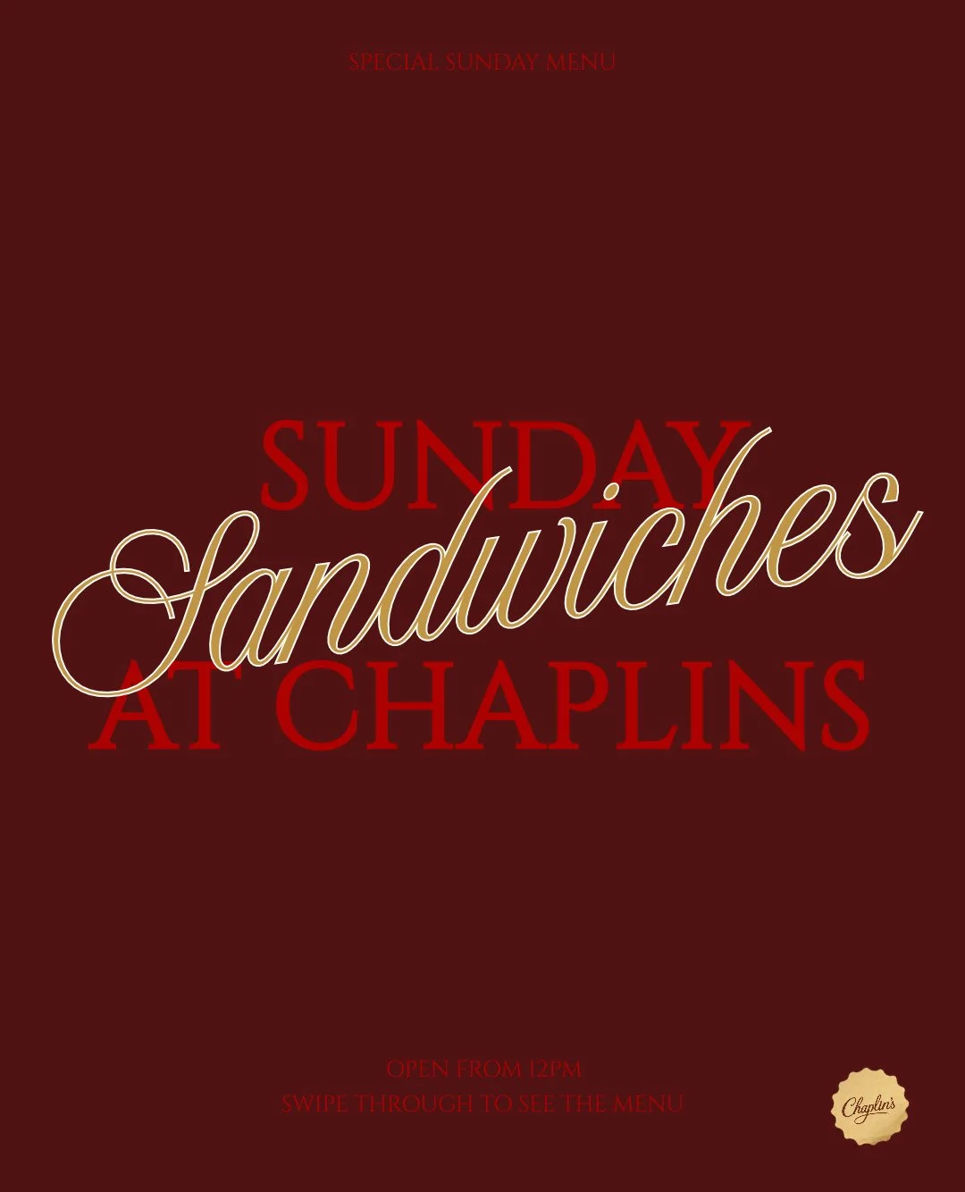 Sunday called. It wants a sandwich.⁠
⁠
Our new Sunday special is on from 12 to 6 pm. ⁠
⁠
See you on Lygon St