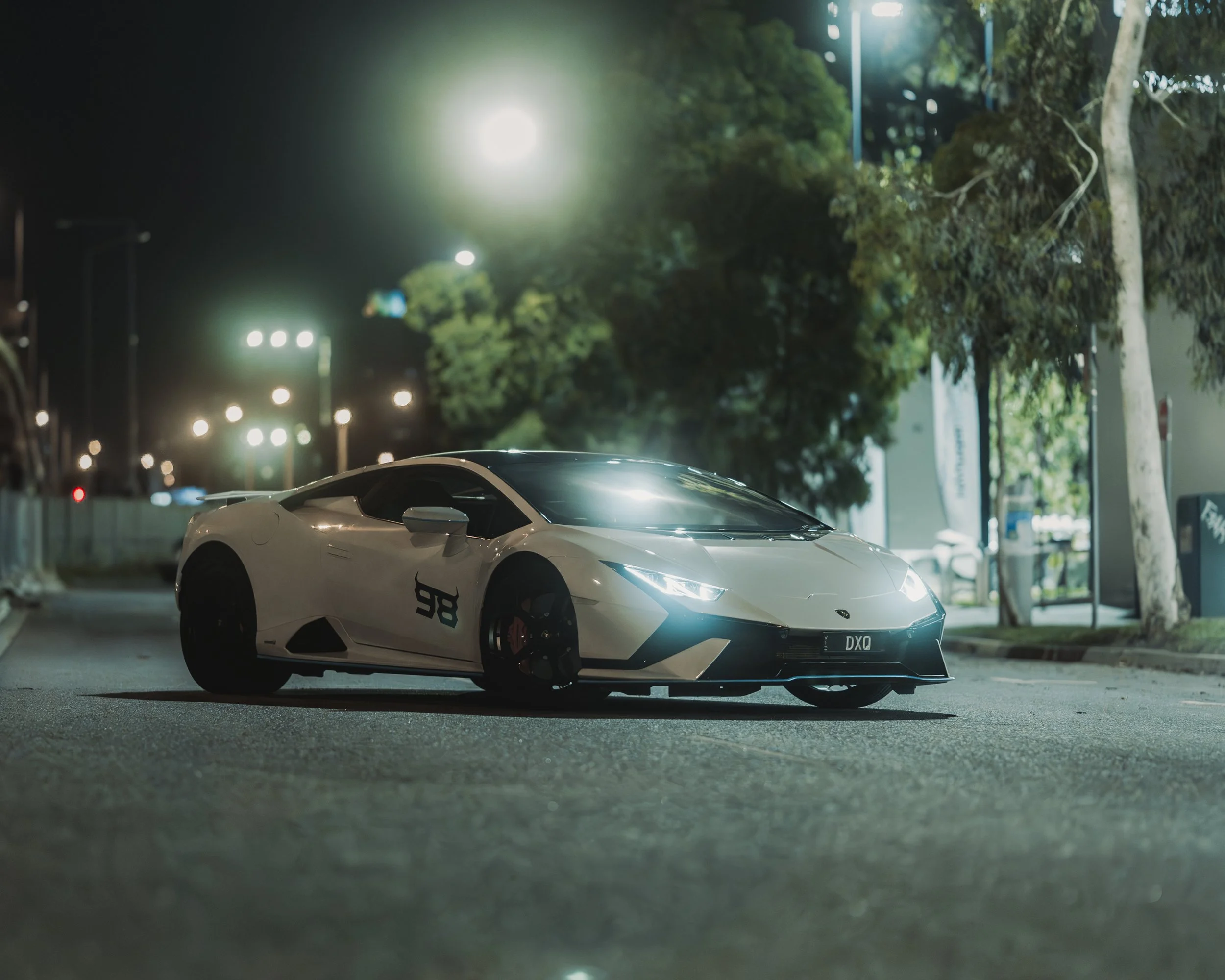 Lamborghini night shoot in Melbourne. Shoot with Sony A9 Mark 3