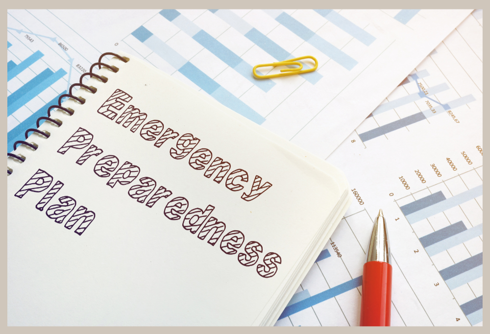 Emergency preparedness plan image - Emergency preparedness plan document used to represent planning and readiness review support.