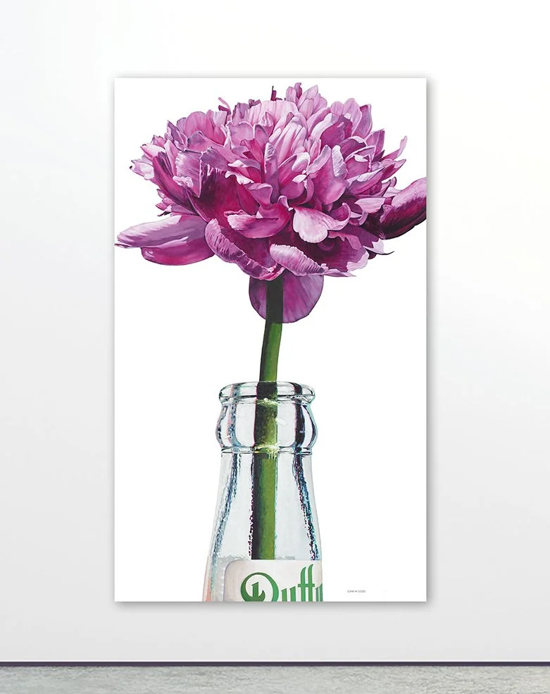 "Duffy's Peony" - Acrylic on canvas 82x48 inches 2012 - Collection of Brown & Co., Denver