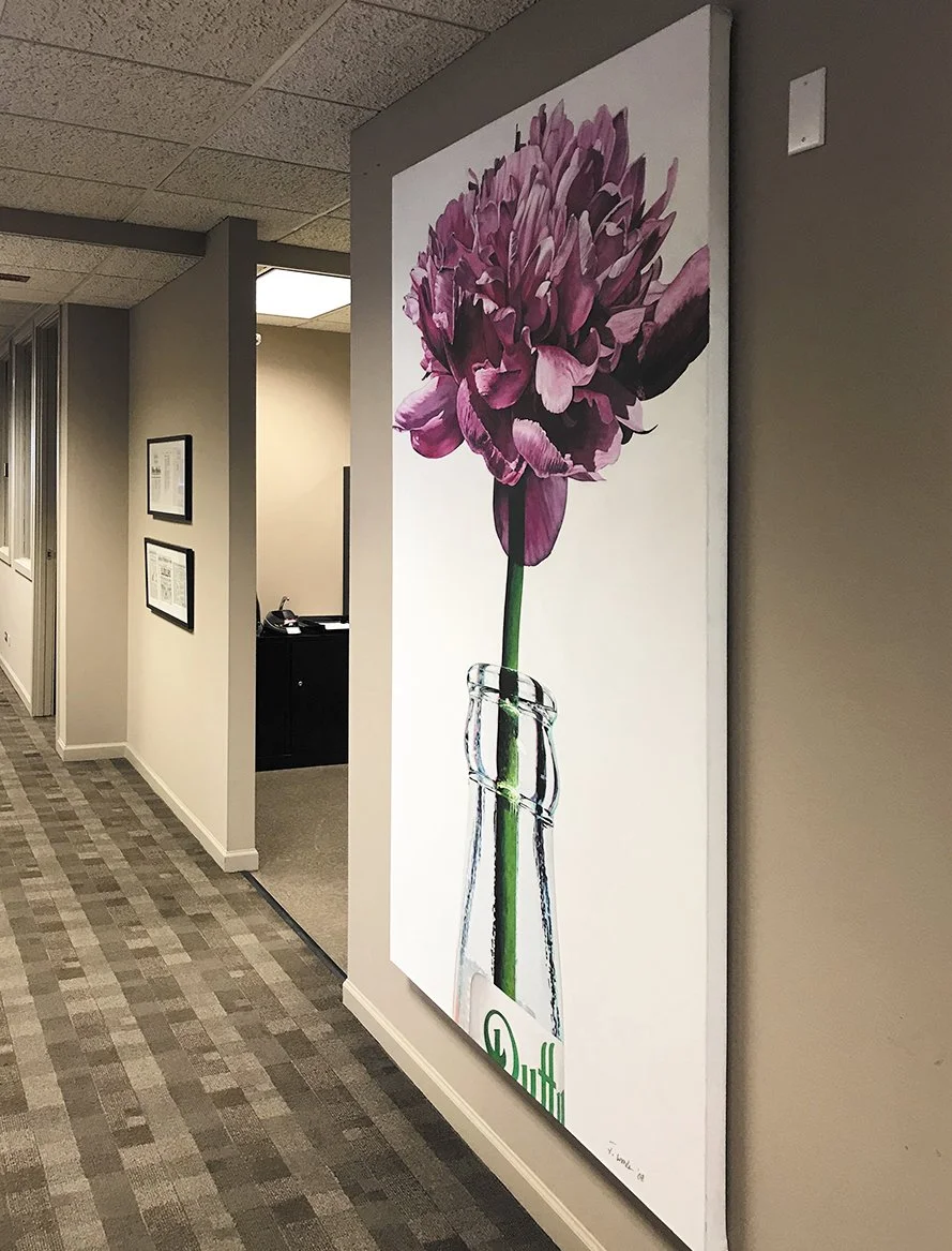 "Duffy's Peony" installation view - (featured as home page image) - Collection of Brown & Co., Denver