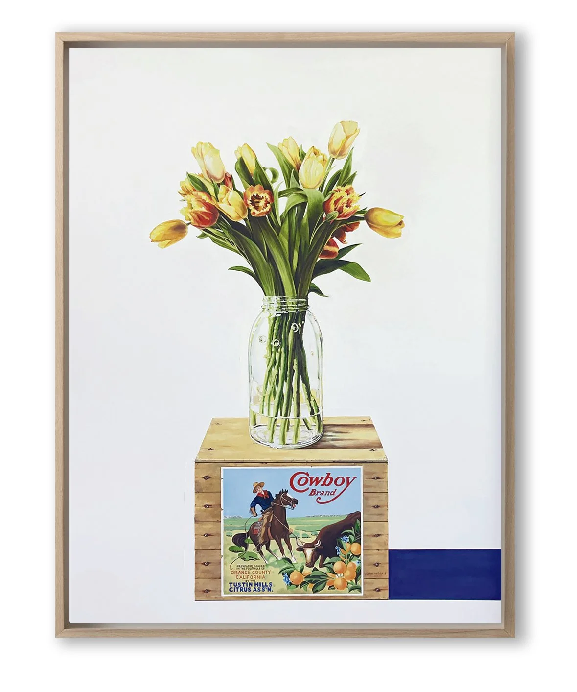 "Cowboy Tulips" - Oil on panel 40x30 inches - (Available) Coors Western Art Show 2026