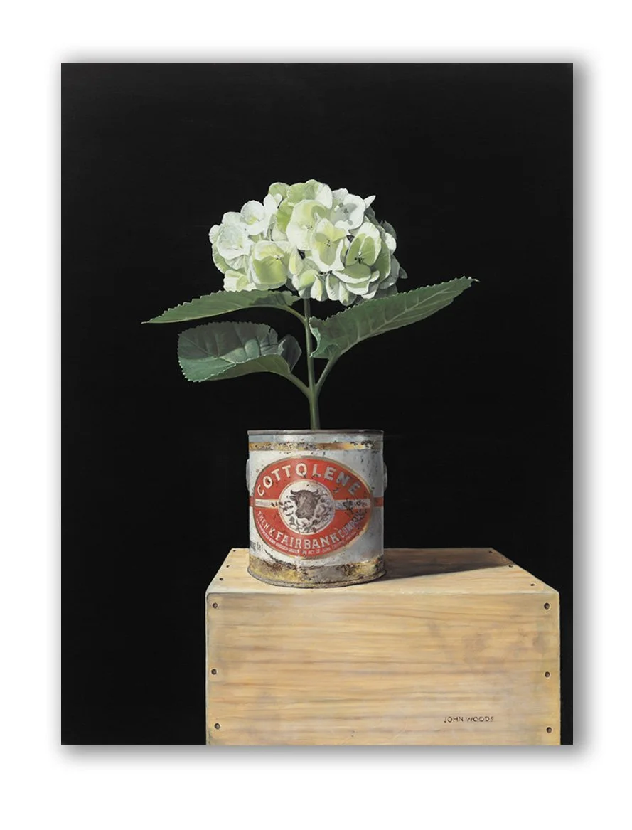 "Cottolene Hydrangea" - Oil on panel  30x24 inches  2010 - Private collection