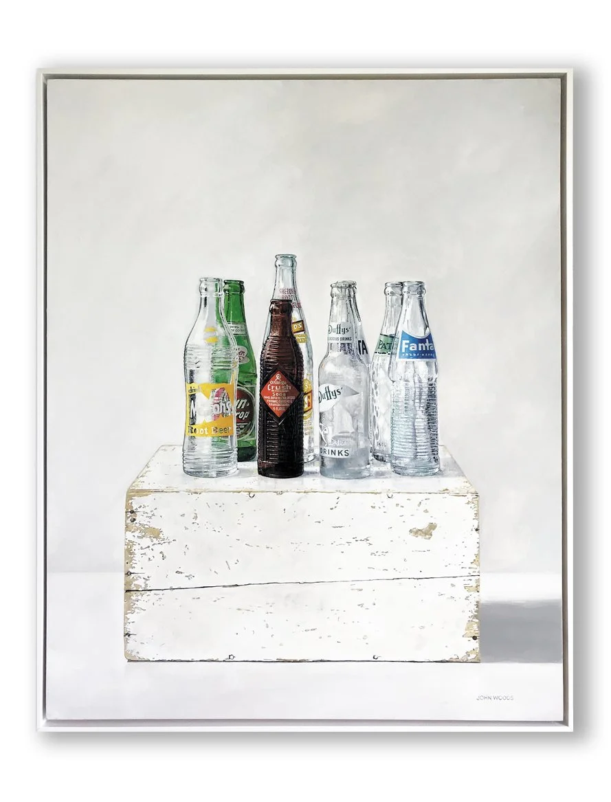 "Soda Bottles" - Oil on panel  24x18 inches 2019 - Private collection 