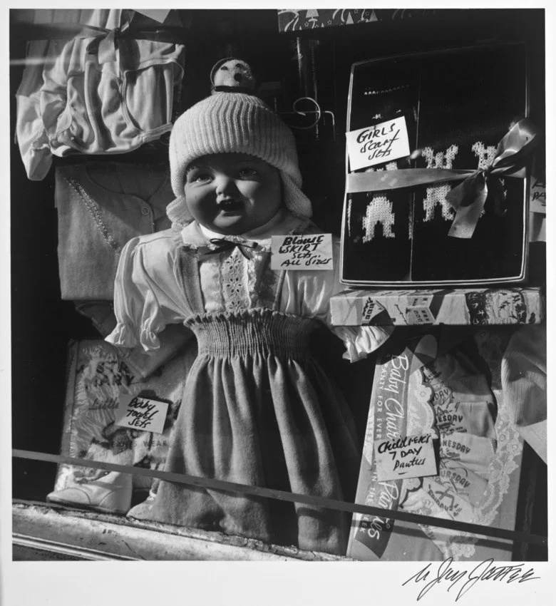 Doll in Dry Goods Shop Window-East New York-Brooklyn 1951.jpg