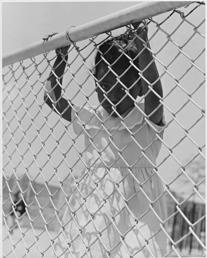 Girl Behind Fence-East New York-Brooklyn 1950.jpg