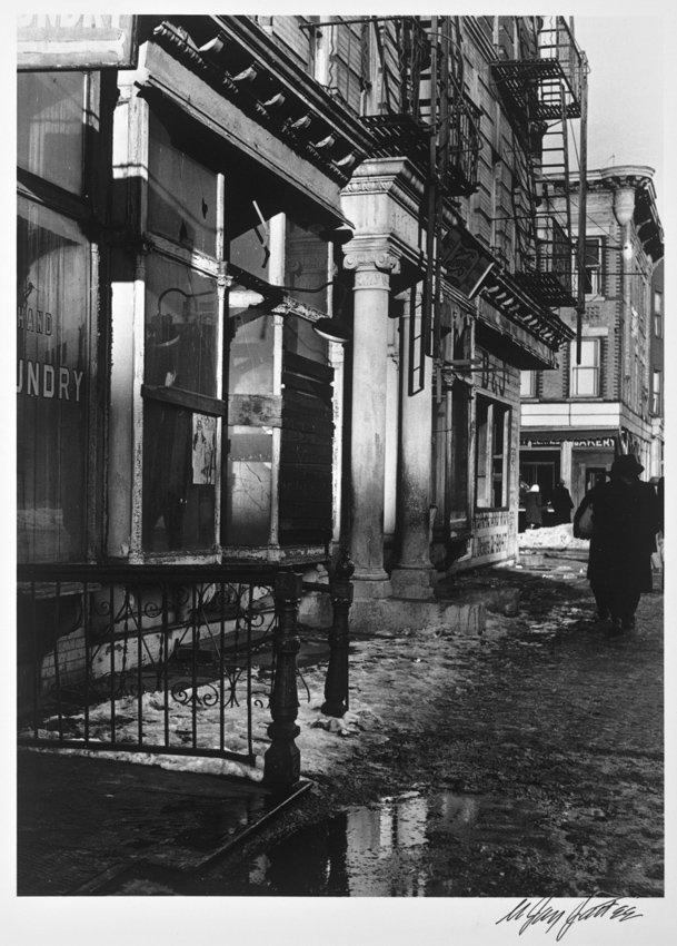 Pillars in Sunlight-East New York-Brooklyn 1949.jpg