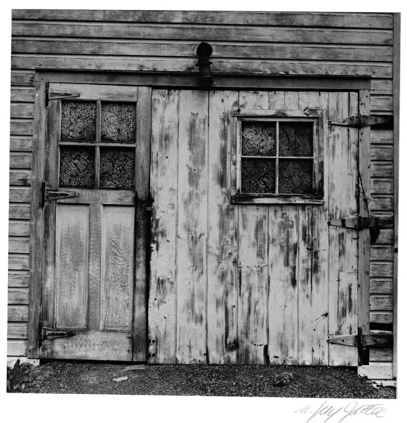 Garage Door with Curtains-Woodstock-New York 1953.jpeg