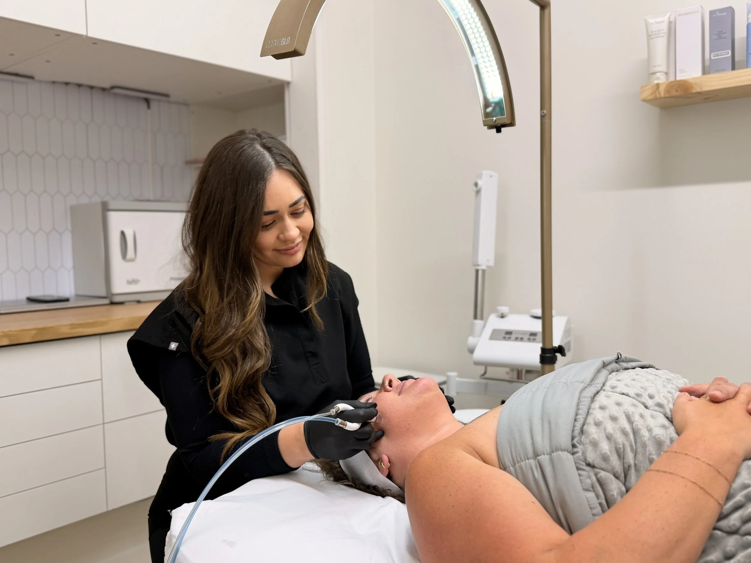 Custom facial treatment at Atlas Health and Wellness in Mount Vernon, Ohio