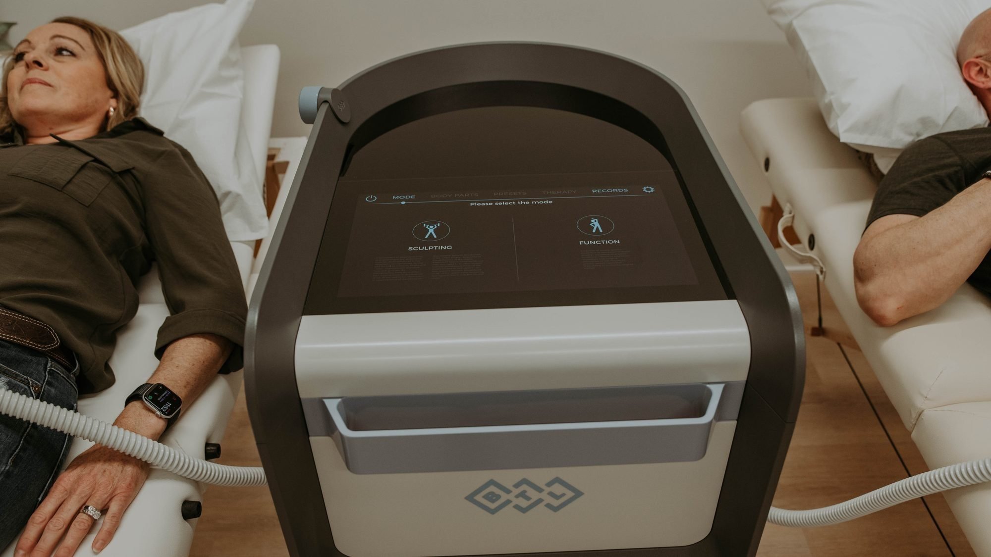 Emsculpt NEO treatment room at Atlas Health & Wellness in Mount Vernon, Ohio