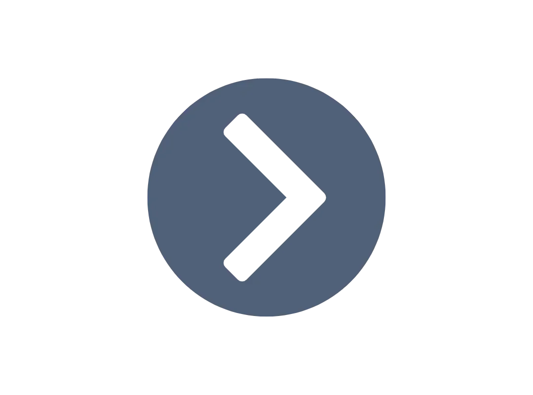 A blue circle with black greater-than and less-than symbols in the center.