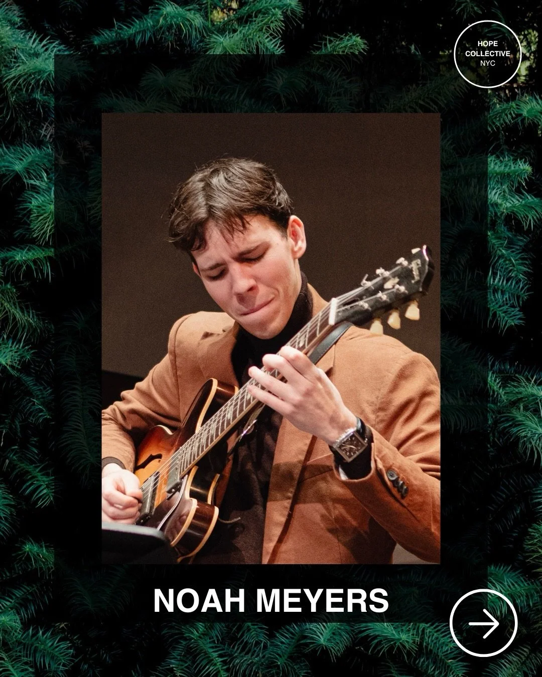 Meet our Electric Guitarist: Noah Myers is a New York City&ndash;based guitarist, band leader, and educator known for his artistic versatility that ranges from forward-thinking jazz and Afro-Cuban styles to alternative rock. A graduate of both the pr