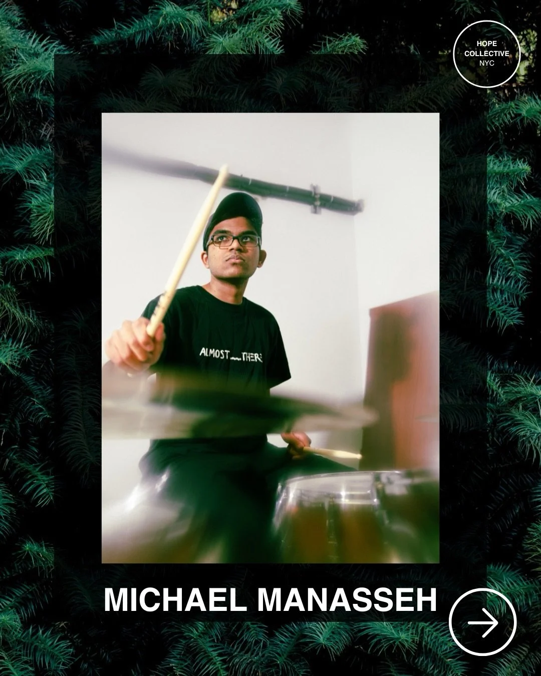 Meet our Drummer: Michael Manasseh is a drummer and theatermaker based in NYC. He was most recently the drummer for the national tour of Hadestown, and previous credits as a drummer include the national tour of Shrek the Musical and the premiere of A
