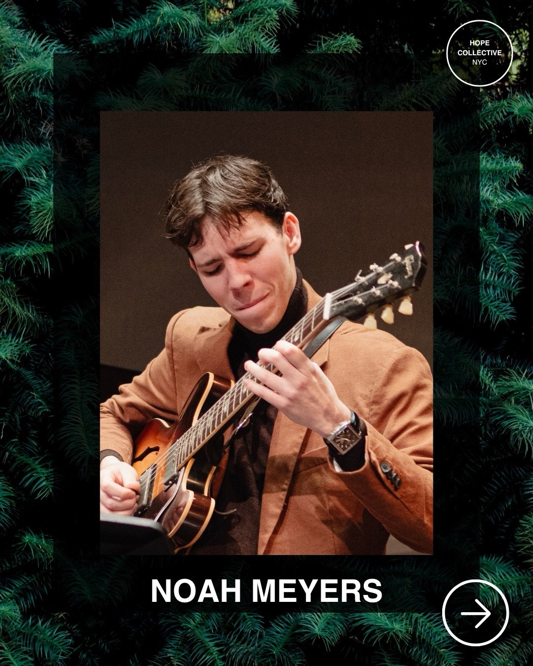 Meet our Electric Guitarist: Noah Myers is a New York City&ndash;based guitarist, band leader, and educator known for his artistic versatility that ranges from forward-thinking jazz and Afro-Cuban styles to alternative rock. A graduate of both the pr