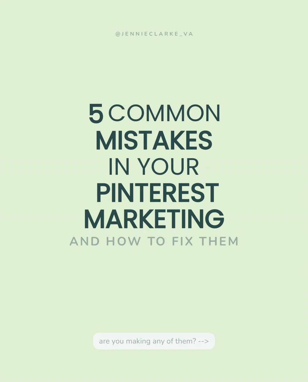 Bloggers &amp; Pinners, are you making any of these Pinterest marketing mistakes?? 

If you run a blog, tpt store or have visual content (think photographers &amp; creatives) AND are trying to drive organic traffic to your website, then Pinterest mar
