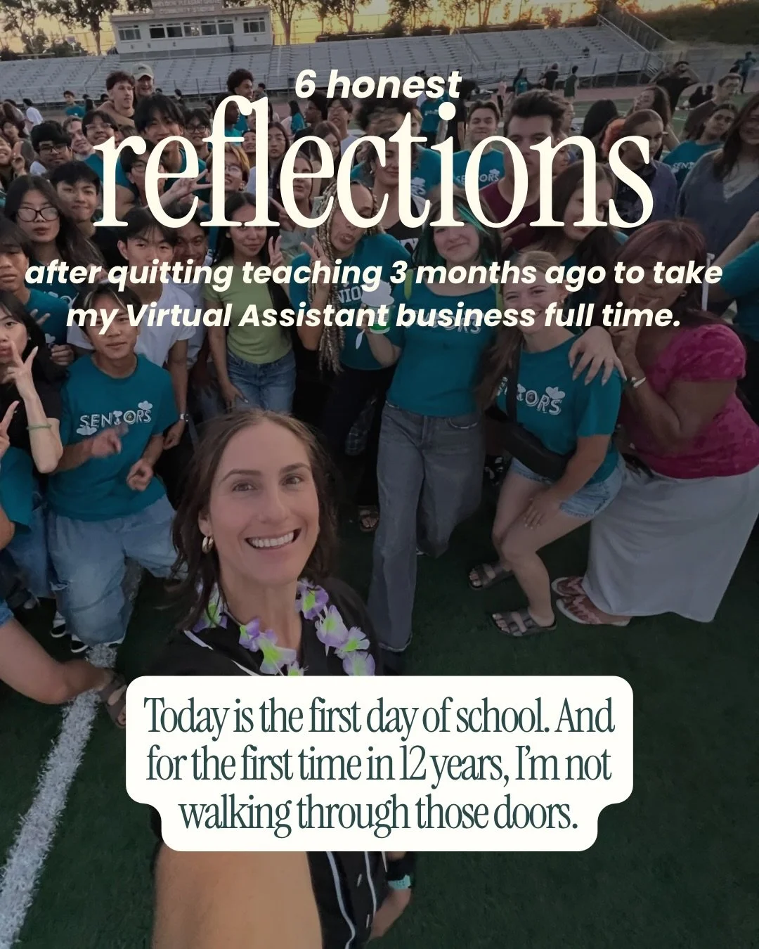 Just like that, it&rsquo;s the first day of school and I am sitting at home doing work for my clients rather than meeting new students.

In the past 10 months I have built a business on the side of teaching and then decided 3 months ago to go all in 