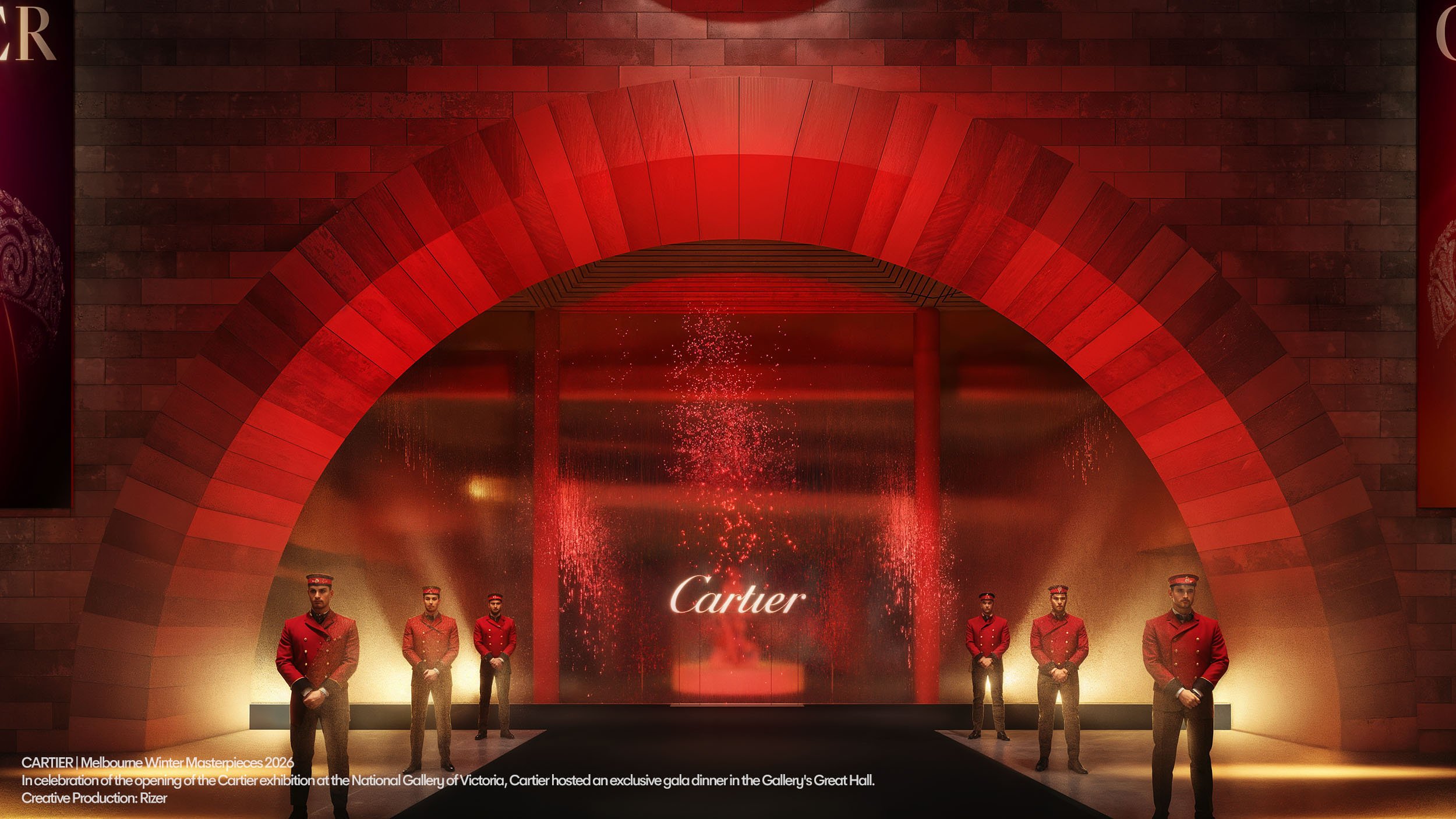Cartier at NGV 3d visualisation by Rizer  // 3d visualisation