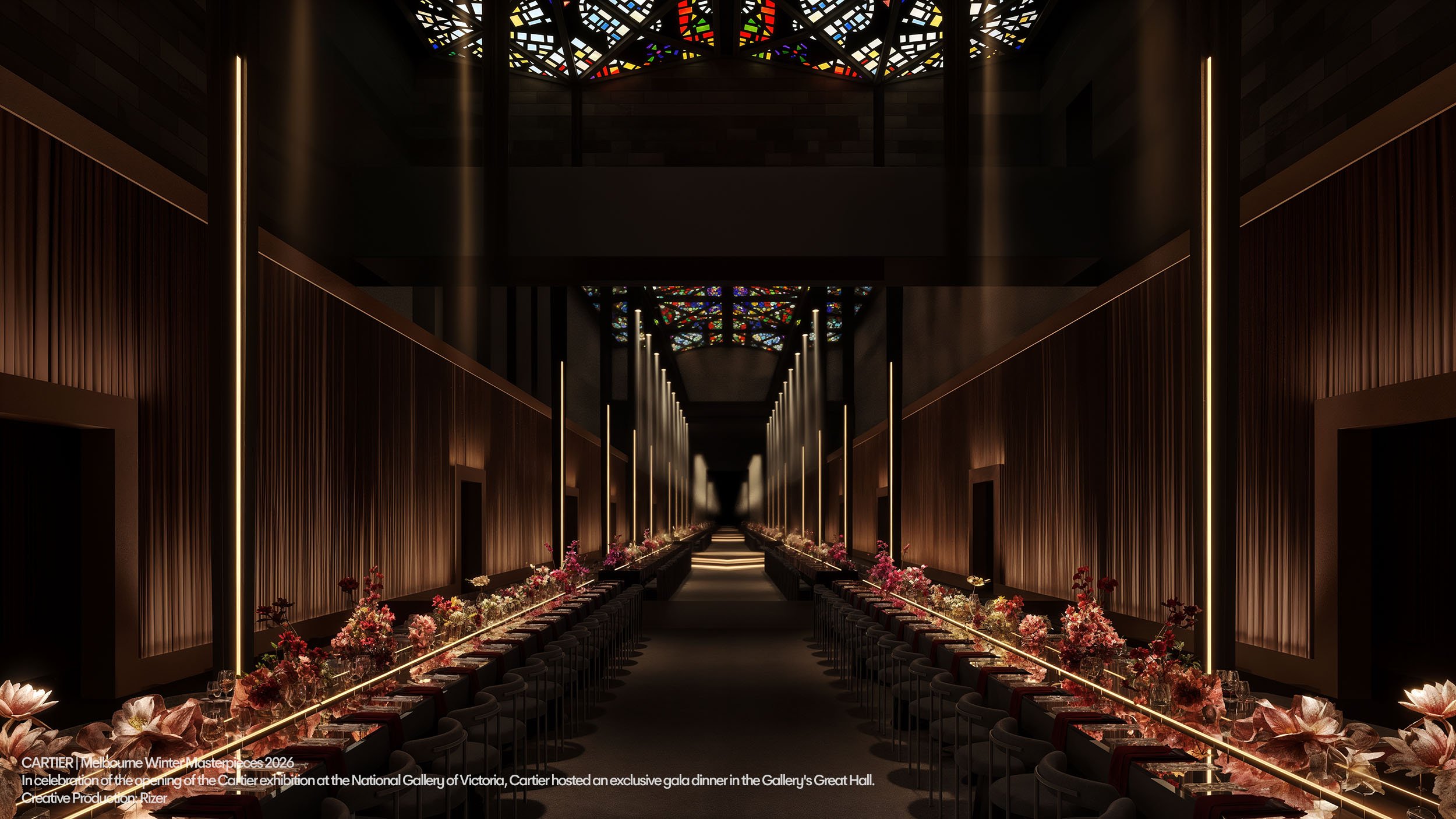 Cartier at NGV 3d visualisation by Rizer  // 3d visualisation