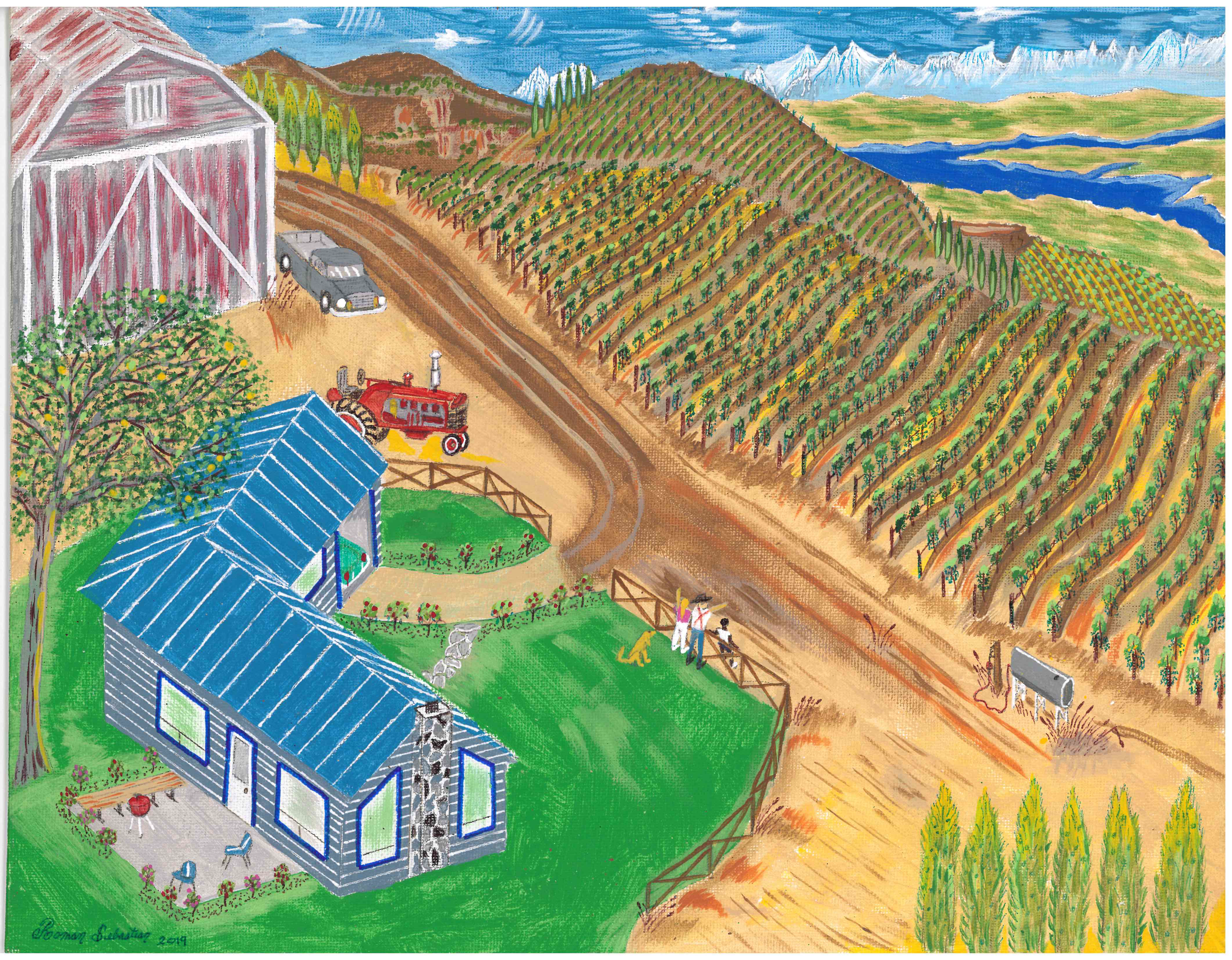 THE VINEYARD (Original $2,695, Full Size Print $90)