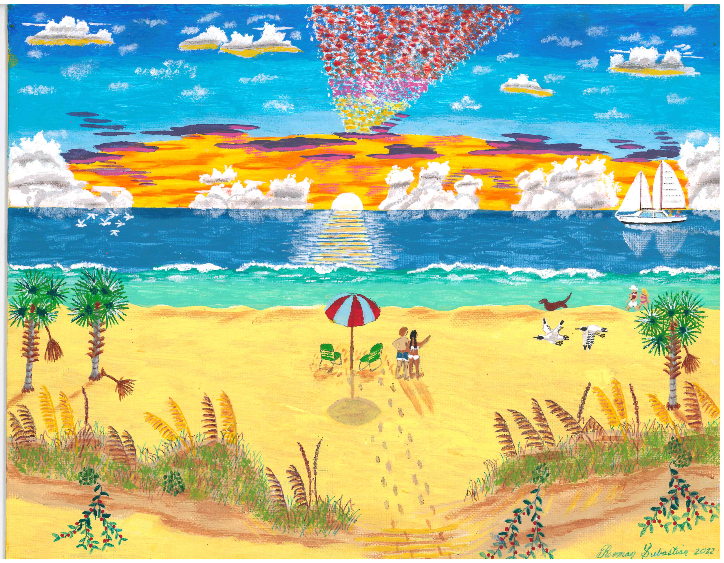 BILOXI BEACH - Romantic Comedy (Original $2,695, Full Size Print $70)