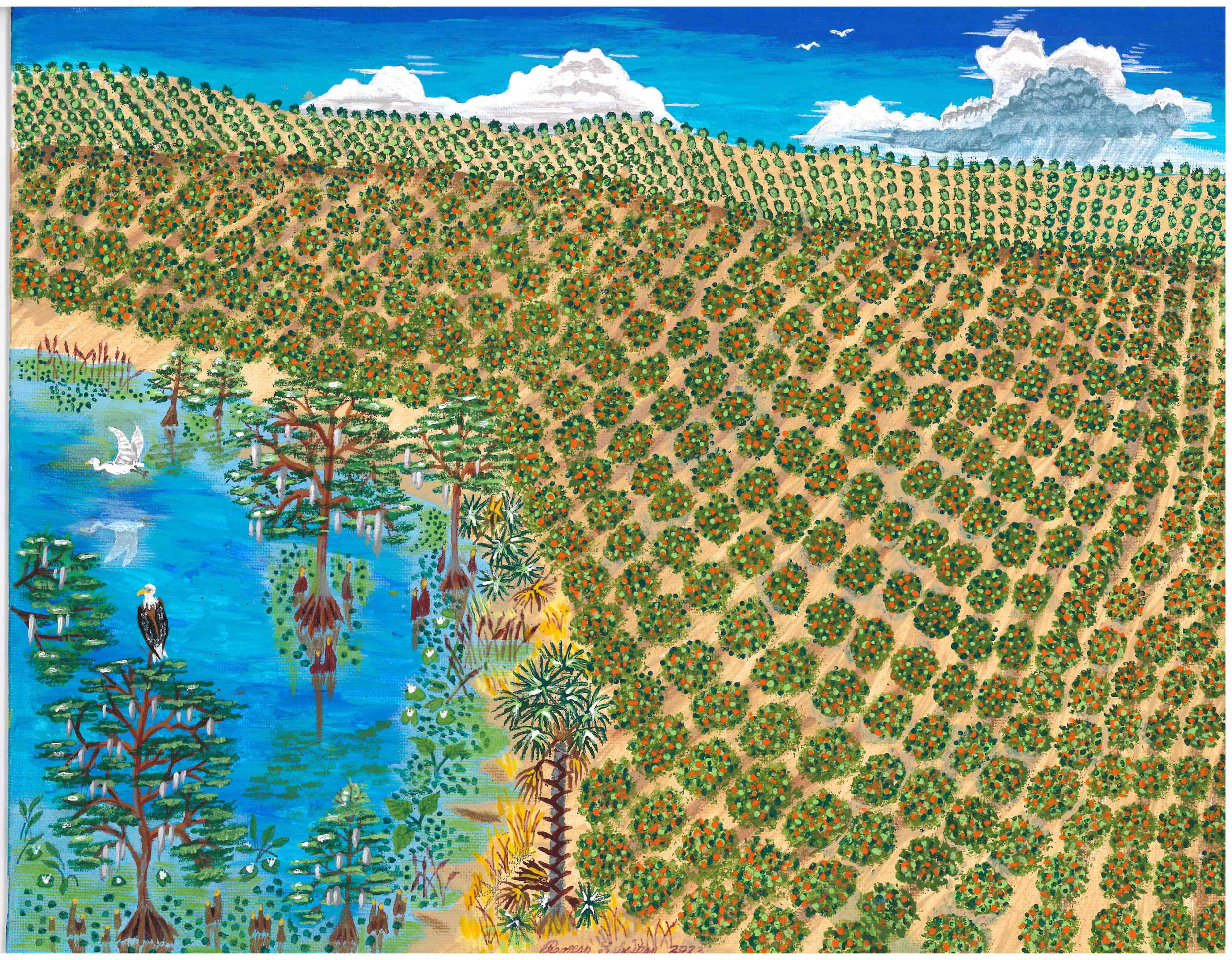 OUR WORLD BEFORE DISNEY WORLD (Original $2,095, Full Size Print $65)