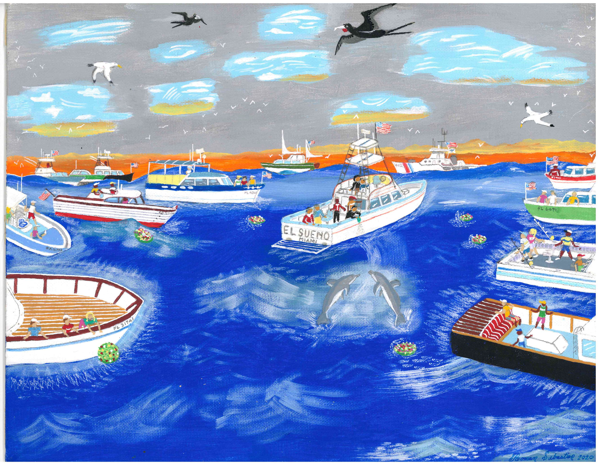 Funeral at Sea (Original $2,695, Full Size Print $75)