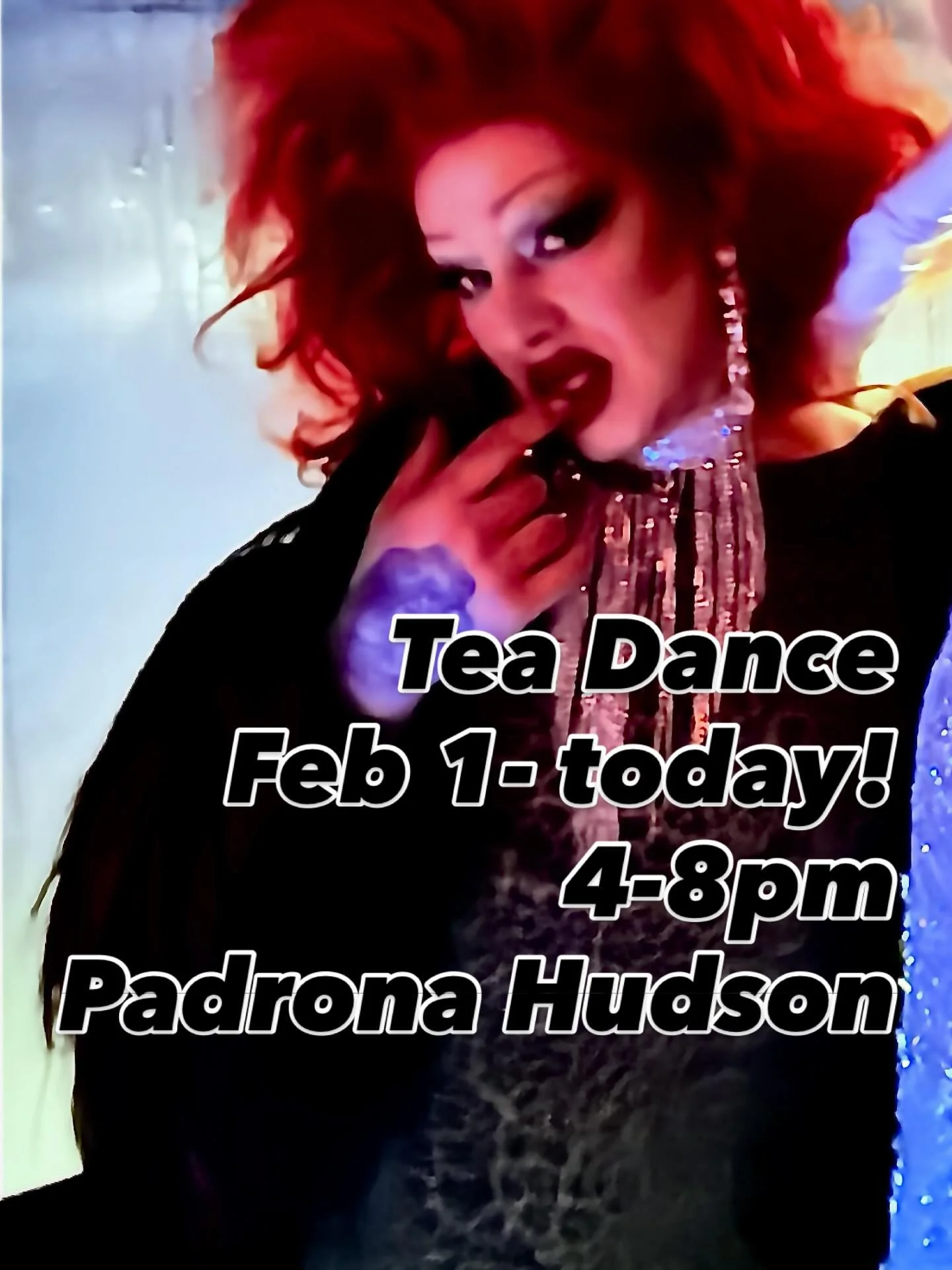 Tea dance today @padrona_hudson 
4-8PM
Dancing Drinkjng Weenies and Raffles!
Hosted by @justfor.friends_presents and @mizzhunty 
Beats by @kristill.avalanche