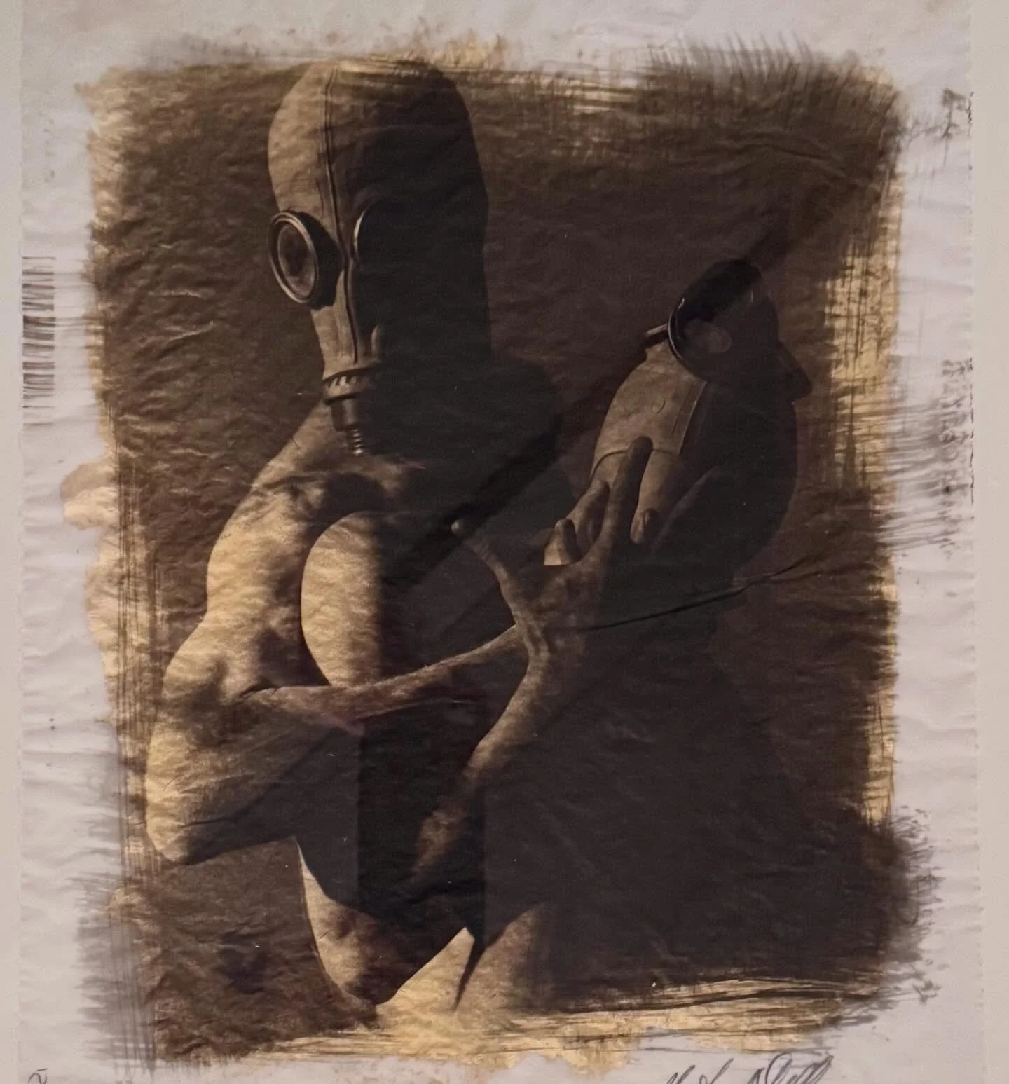 #palladiumprint backed with gold leaf 
#handmade #artist