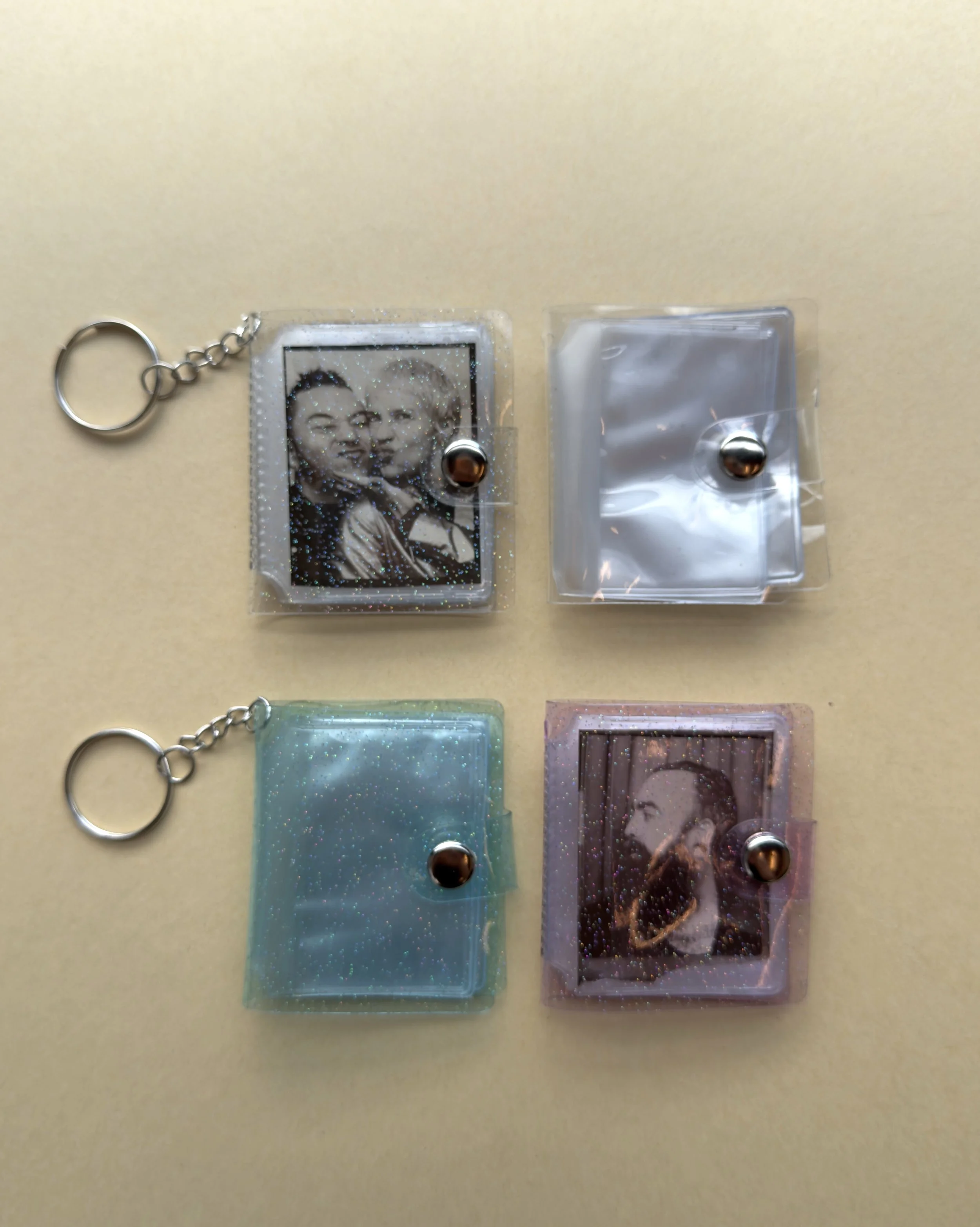 Mini photo booklet keychain
