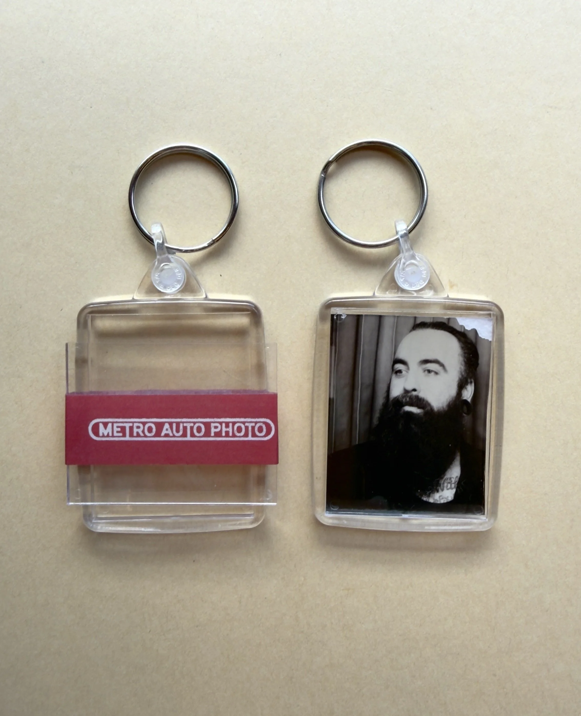 Clear photoframe keychain