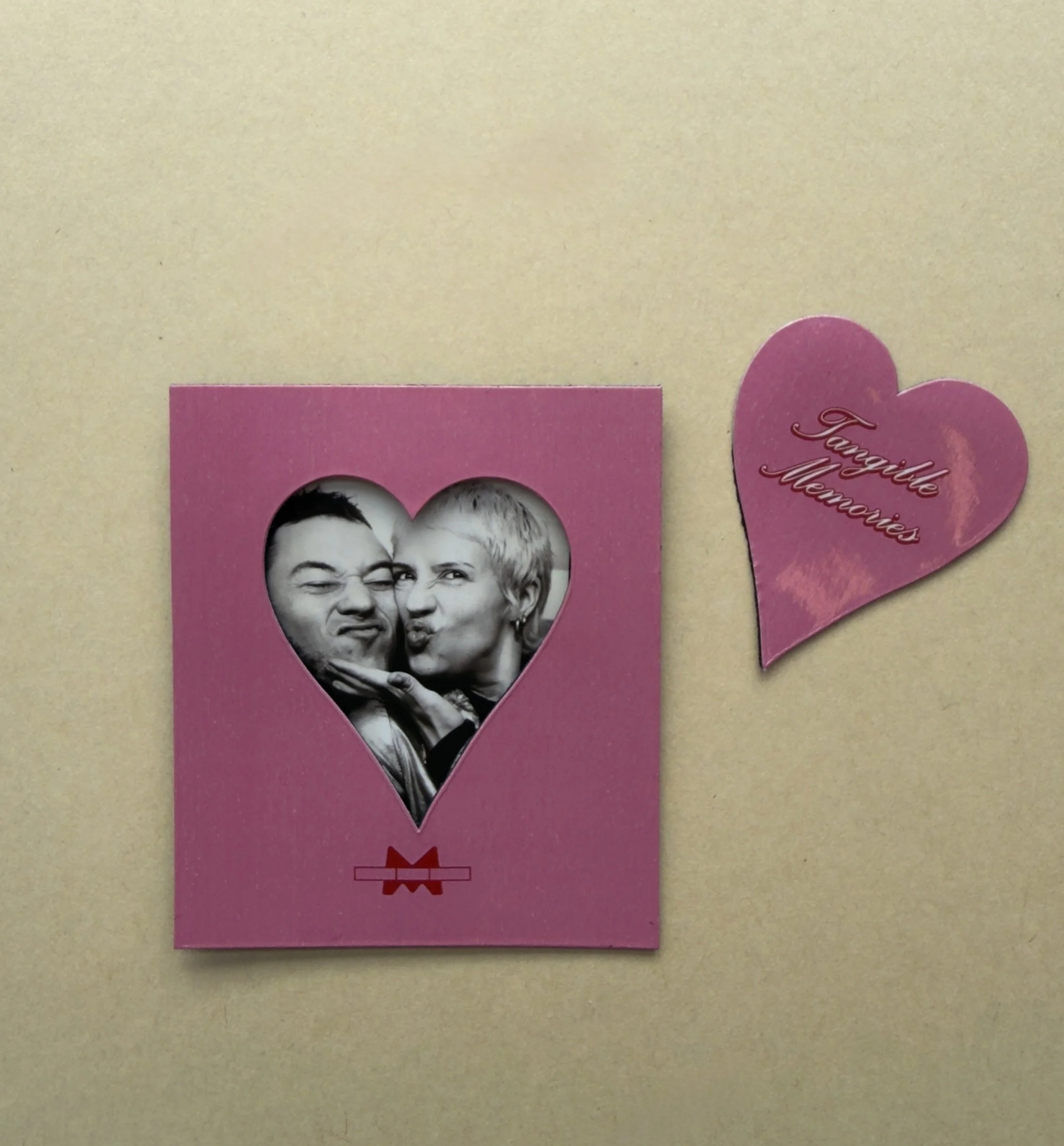 Love heart 4-pack magnet