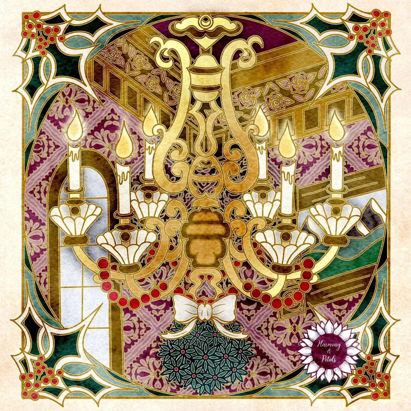 ❄️✨Victorian Christmas✨❄️
Day 3 of Jehane&rsquo;s Twelve Days of Christmas!

I love an old vintage chandelier dressed for Christmas with Victorian Era Christmas traditions like stringing berries and hanging mistletoe.

The mistletoe tradition of this